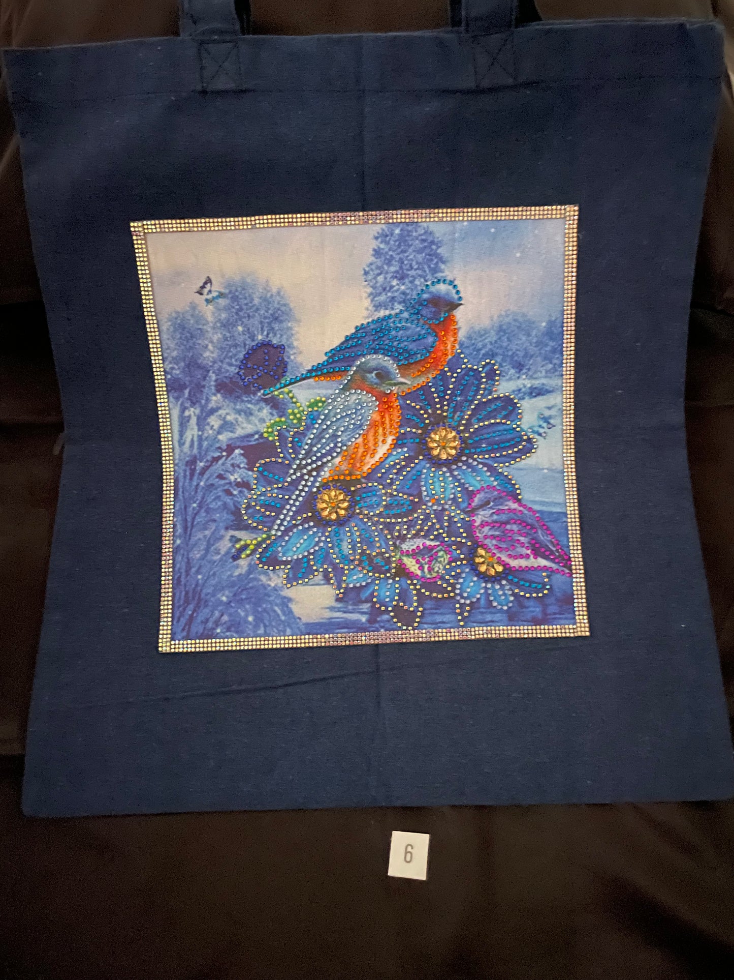 Diamond art shopping bag