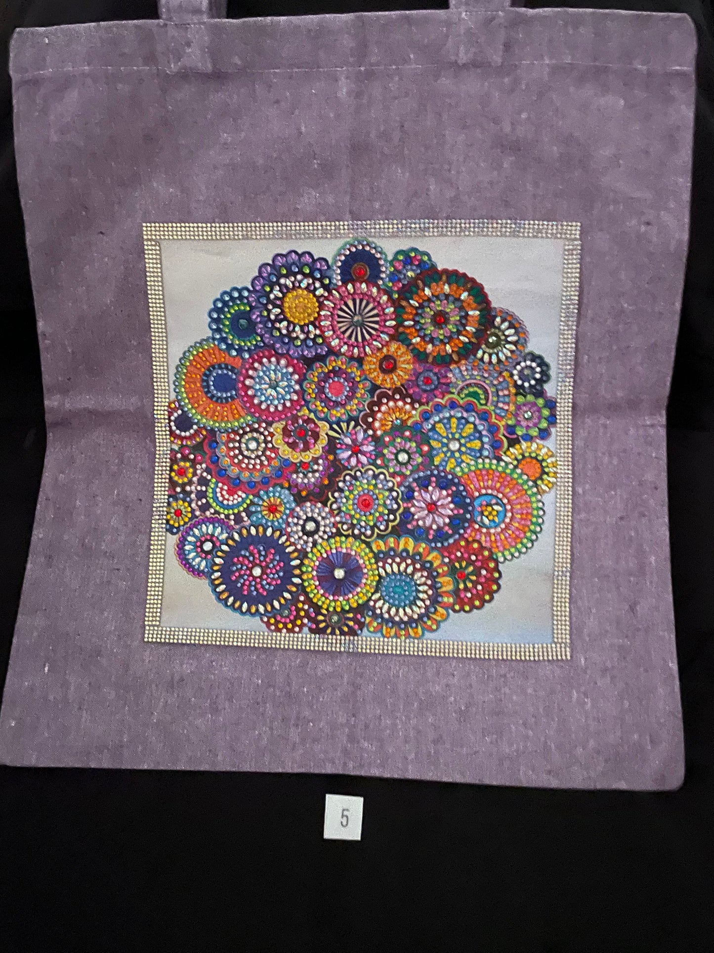 Diamond art shopping bag