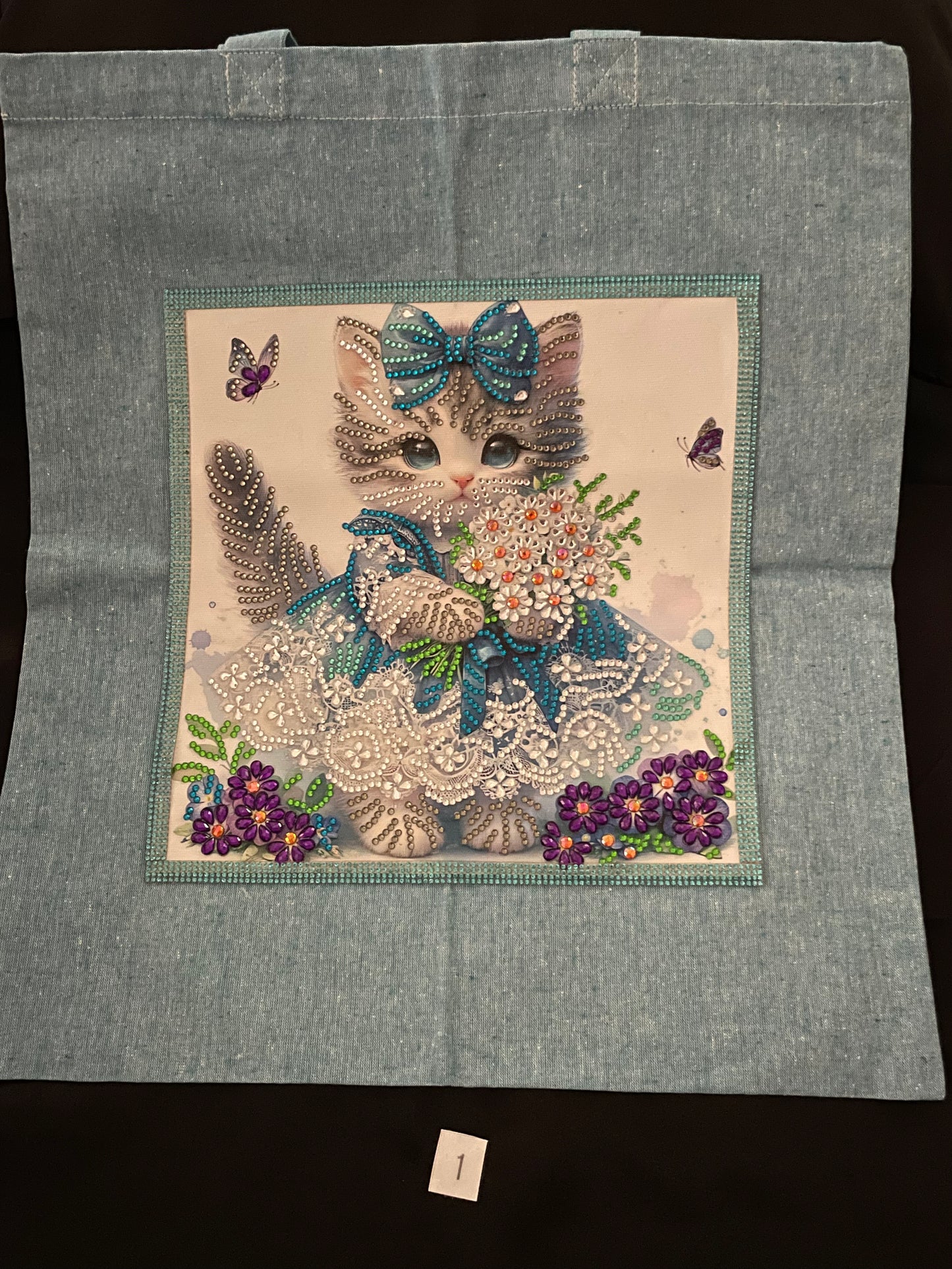 Diamond art shopping bag