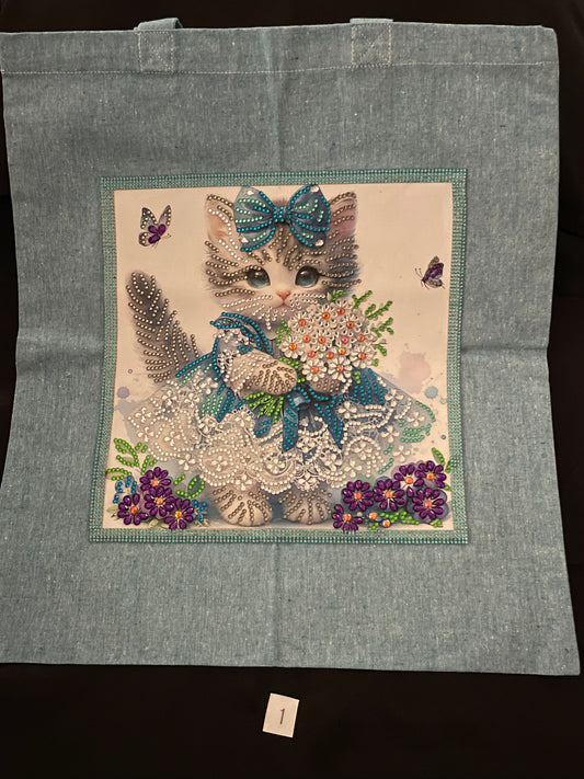 Diamond art shopping bag