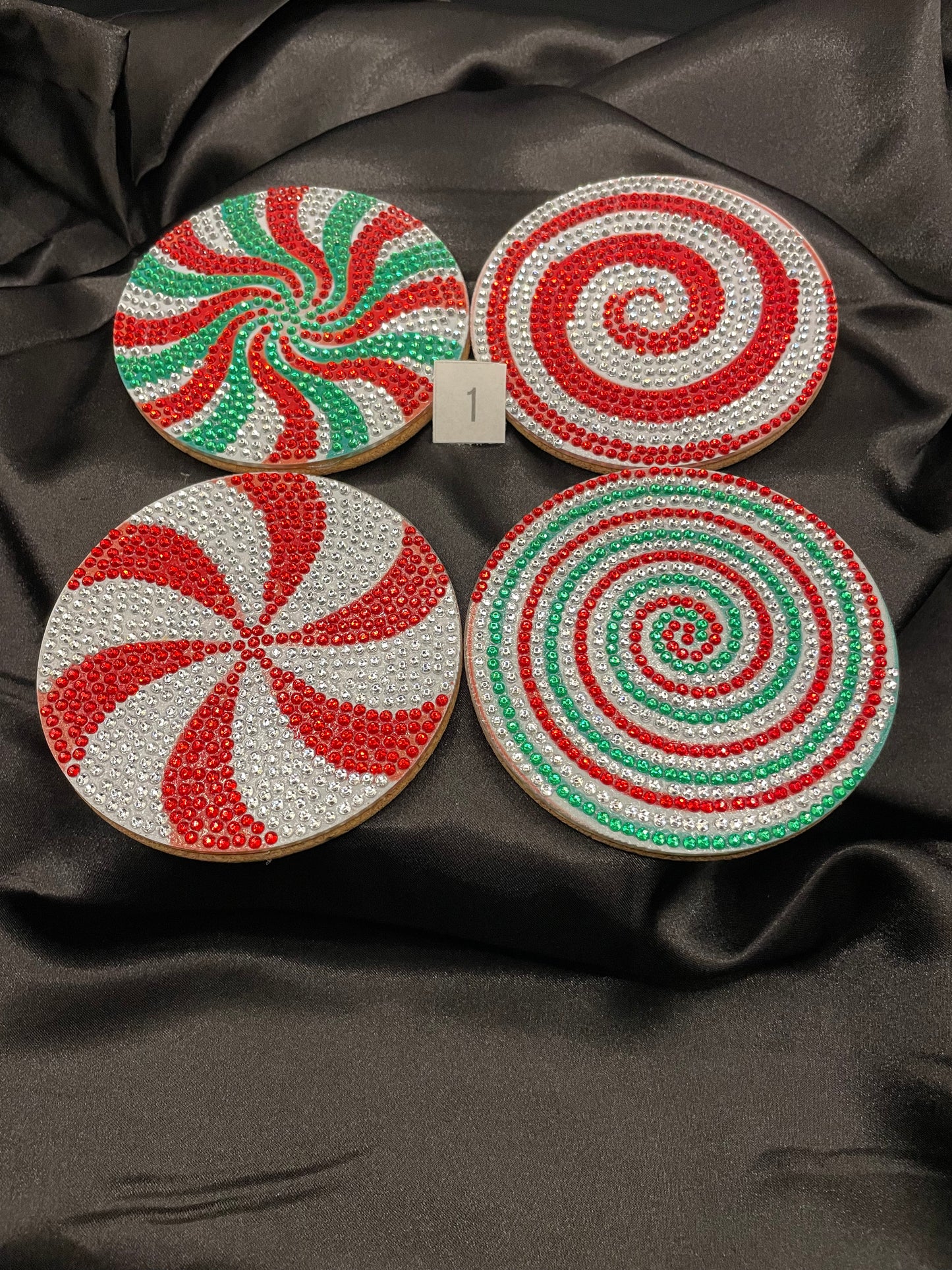 Diamond art Christmas coasters