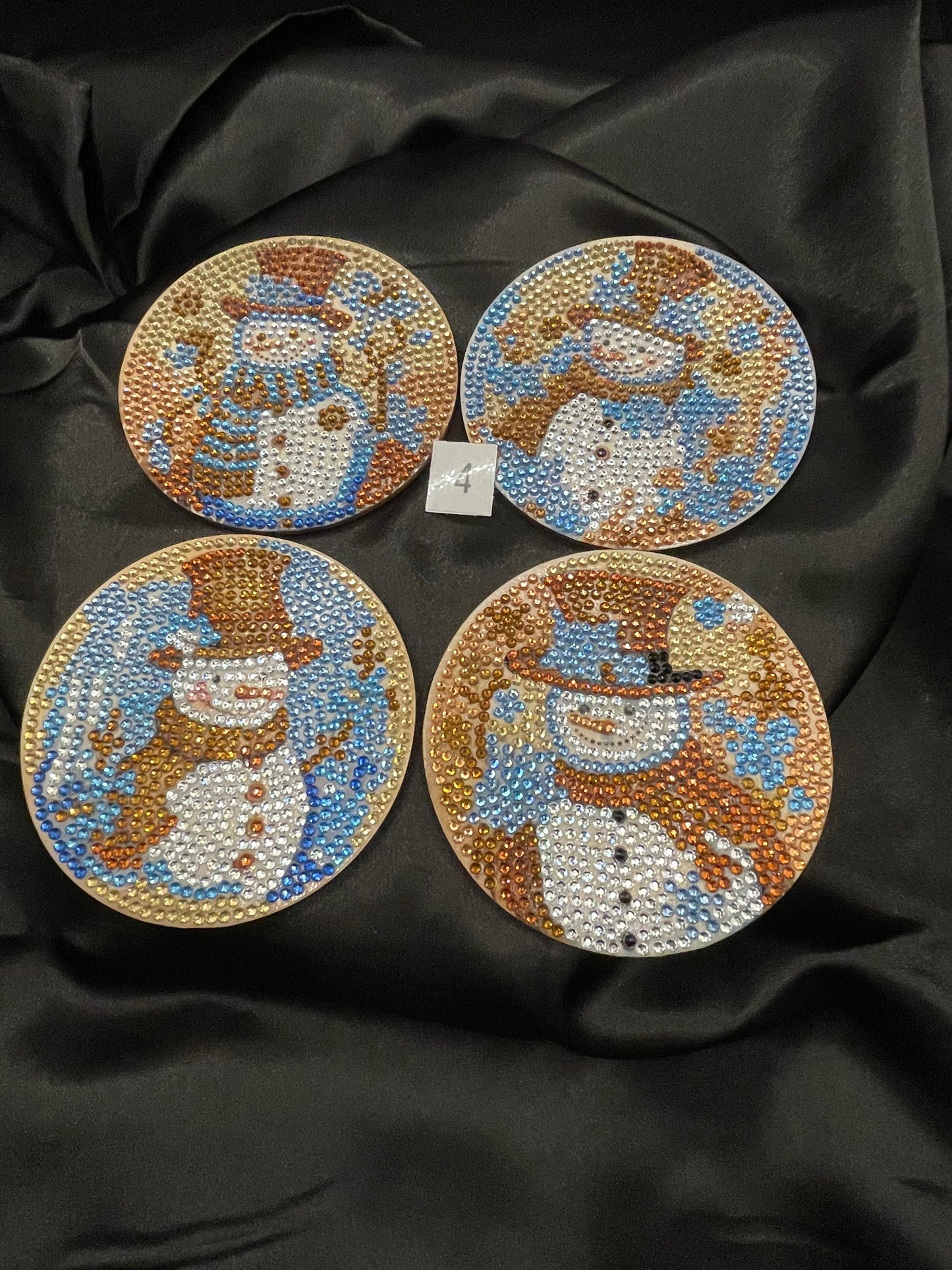 Diamond art Christmas coasters
