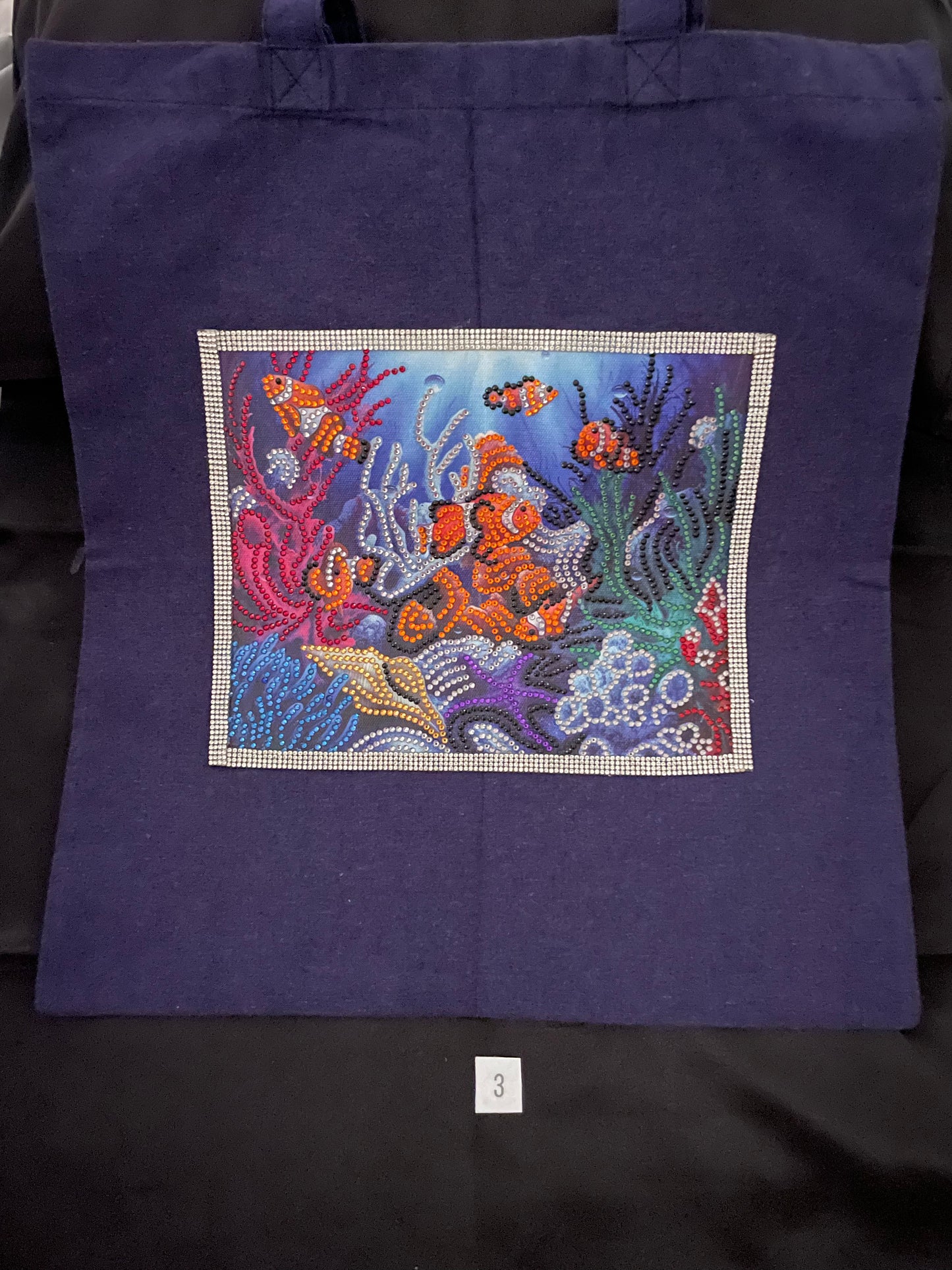 Diamond art shopping bag