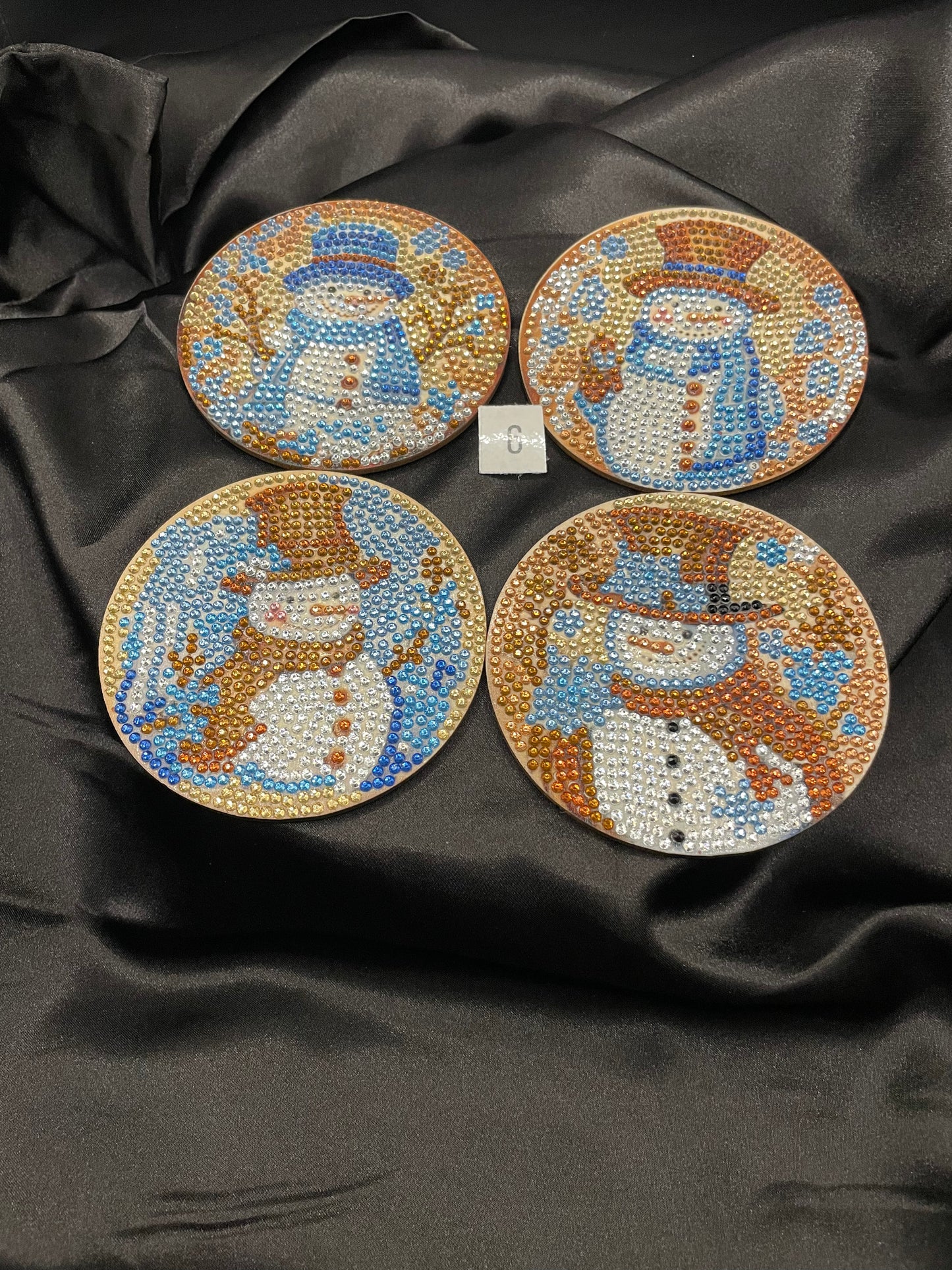 Diamond art Christmas coasters