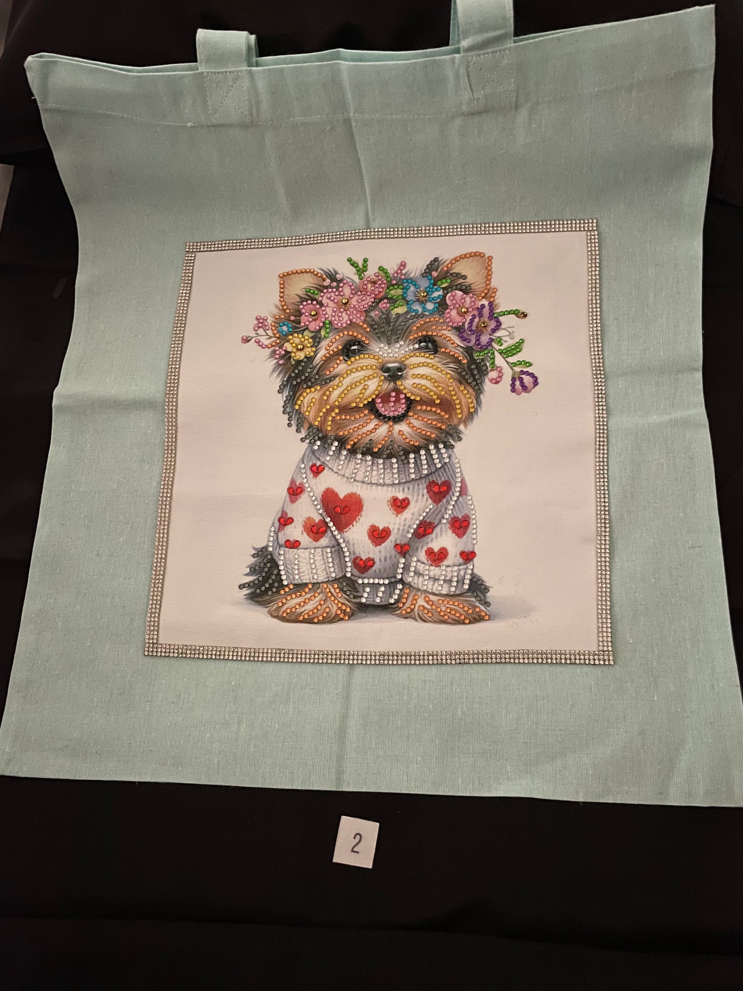 Diamond art shopping bag